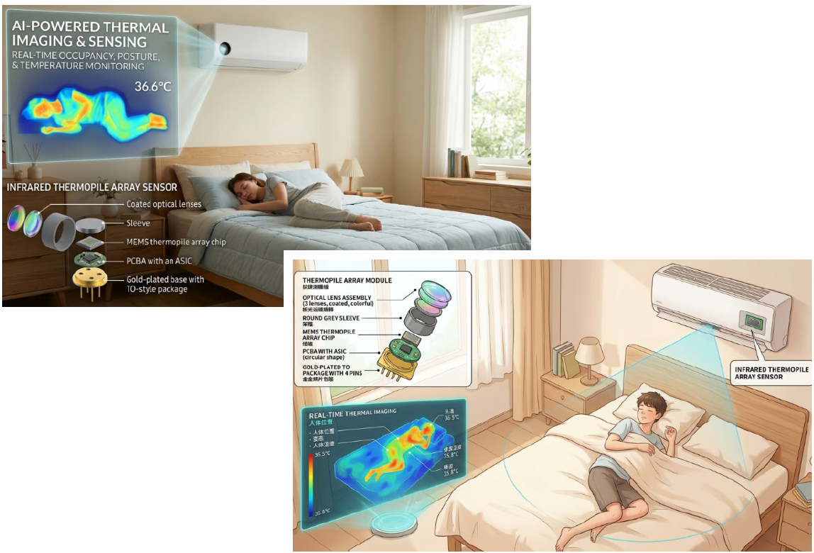 thermopile array sensor application